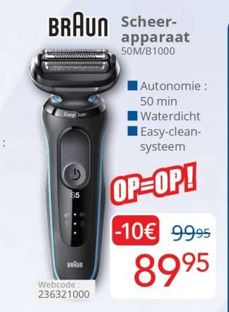 Braun Scheerapparaat 50M/B1000
