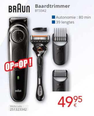 Braun Baardtrimmer BT3342