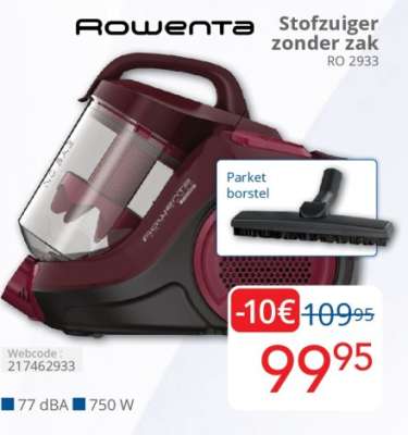 Rowenta Stofzuiger zonder zak RO 2933