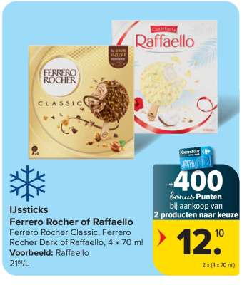 IJssticks Ferrero Rocher of Raffaello