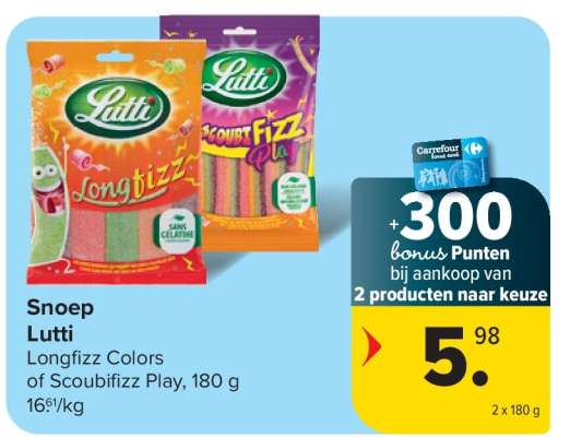 Lutti Longfizz Colors of Scoubifizz Play