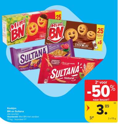 Koekjes BN en Sultana