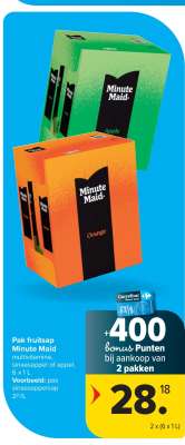 Pak fruitsap Minute Maid