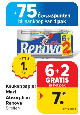 Keukenpapier Maxi Absorption Renova
