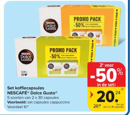 Set koffiecapsules NESCAFÉ Dolce Gusto