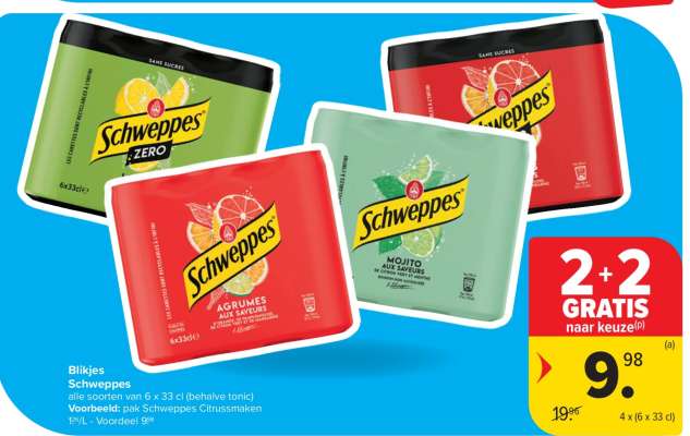 Blikjes Schweppes