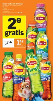 Lipton Ice Tea 0.5 literflesjes