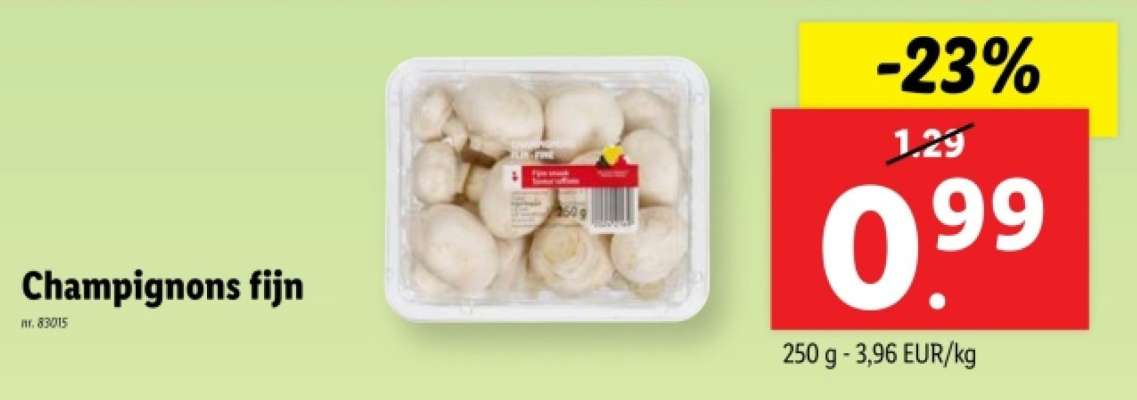 Champignons fijn