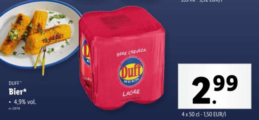 DUFF Bier
