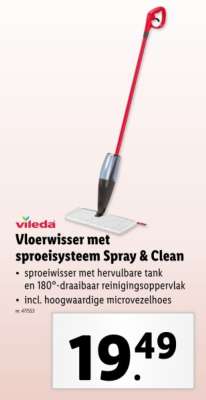 Vileda Vloerwisser met sproeisysteem Spray & Clean