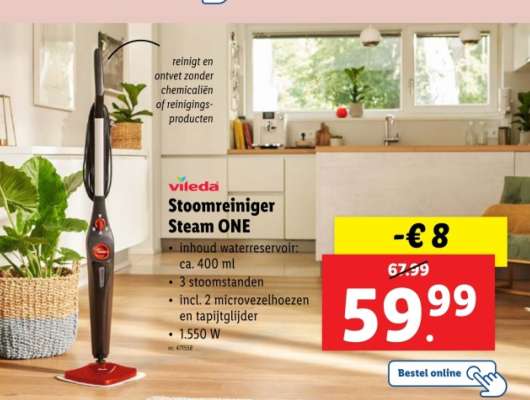 Vileda Stoomreiniger Steam ONE
