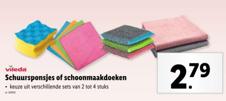 Vileda Schuursponsjes of schoonmaakdoeken