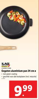 Gegoten aluminium pan 24 cm ø