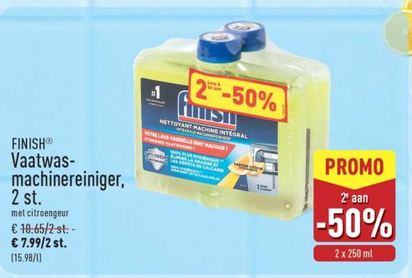 FINISH® Vaatwasmachinereiniger, 2 st.