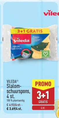 Vileda Slalom schuurspons, 4 st.