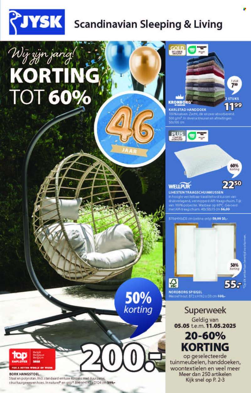 JYSK-aanbieding - 05/05/2025 - 18/05/2025.