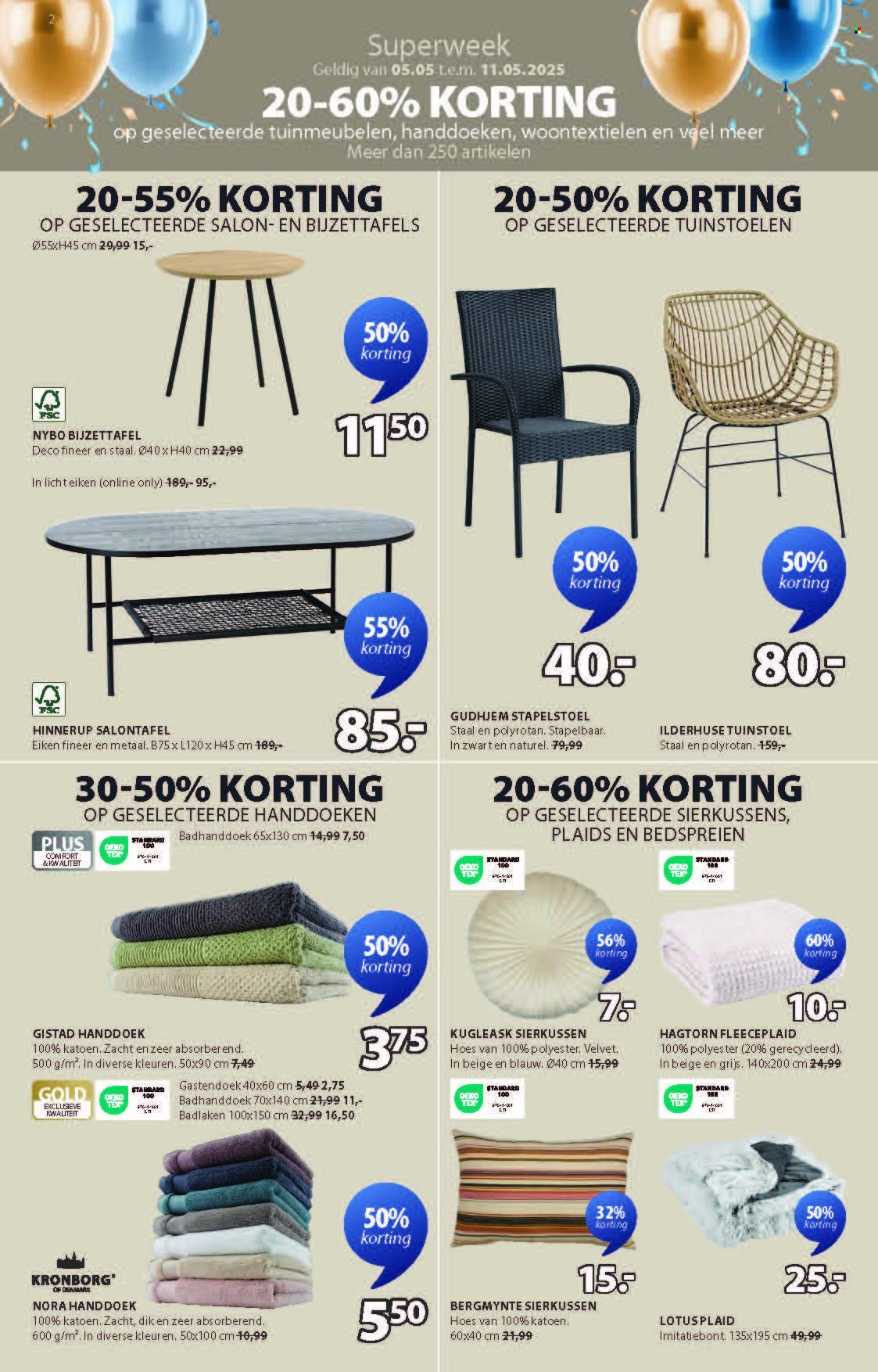 JYSK-aanbieding - 05/05/2025 - 18/05/2025. Pagina 1