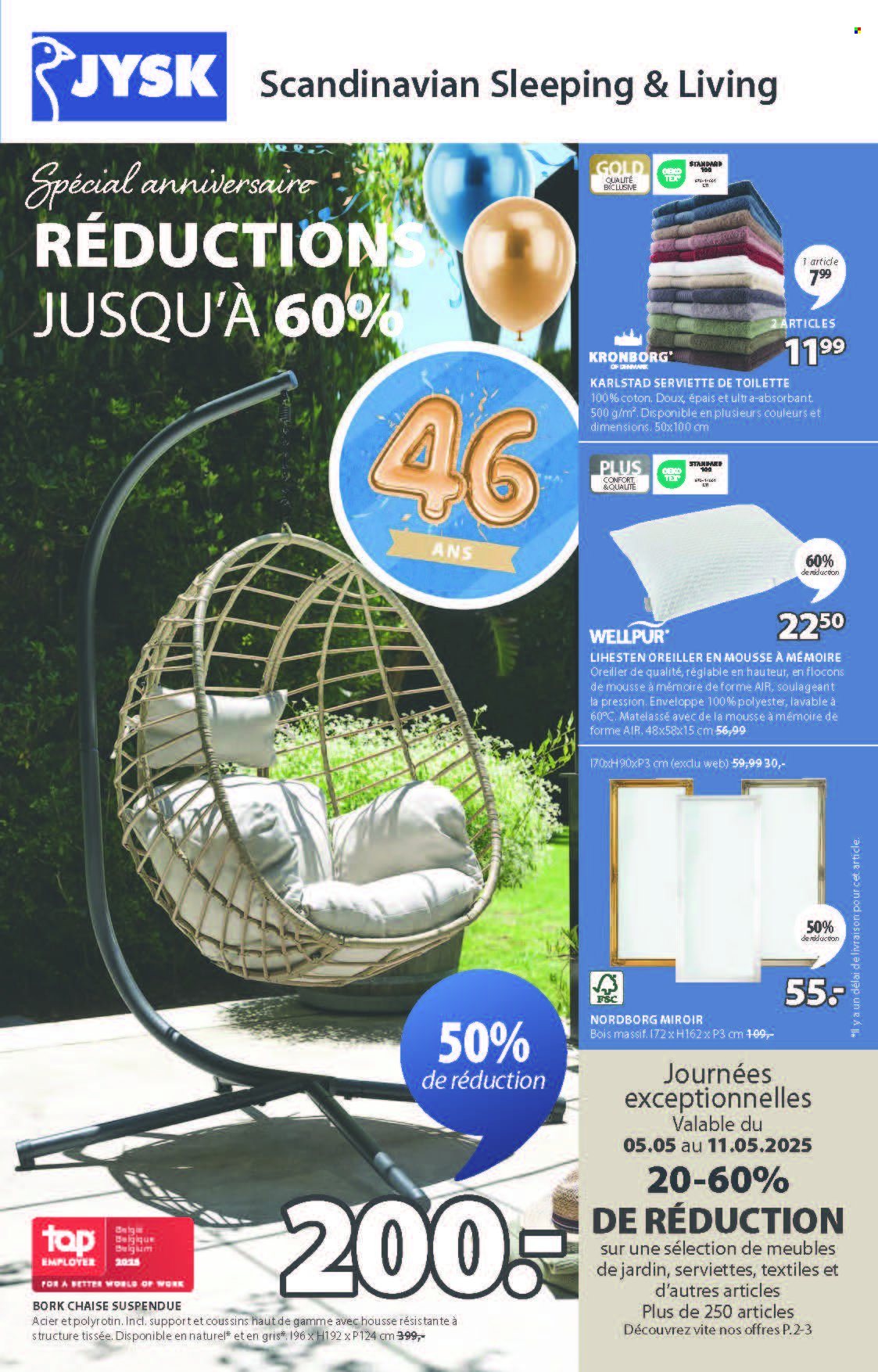 JYSK-aanbieding - 05/05/2025 - 18/05/2025. Pagina 1