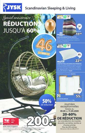 JYSK-aanbieding - 05/05/2025 - 18/05/2025.