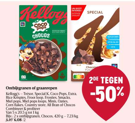 Ontbijtgranen of graanrepen
