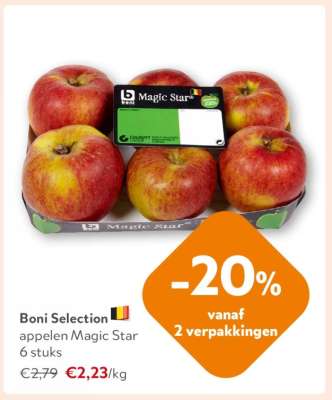 Boni Selection appelen Magic Star 6 stuks