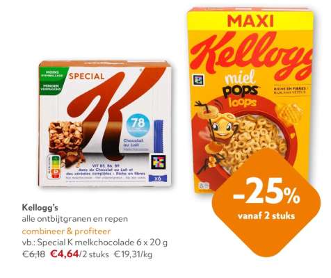Kellogg's Special K melkchocolade 6 x 20 g