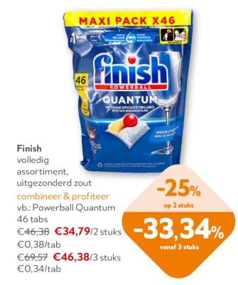 Finish Powerball Quantum 46 tabs