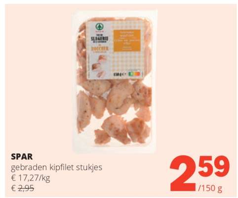 SPAR gebraden kipfilet stukjes