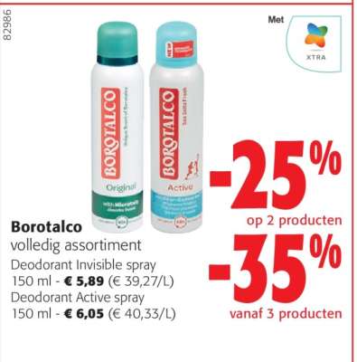 Borotalco Deodorant Invisible spray