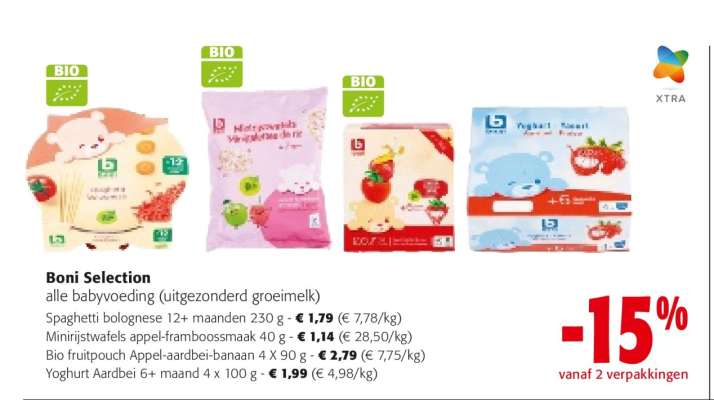 Boni Selection alle babyvoeding