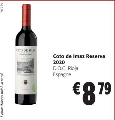 Coto de Imaz Reserva 2020