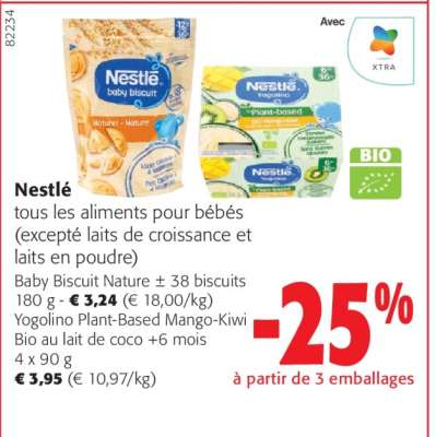 Nestlé Baby Biscuit Nature ± 38 biscuits