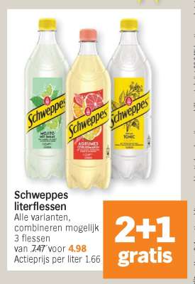 Schweppes literflessen