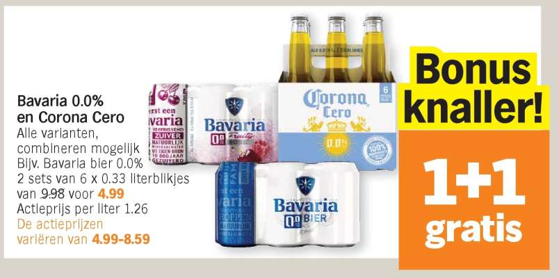 Bavaria 0.0% en Corona Cero