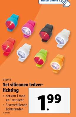 CRIVIT Set siliconen ledverlichting