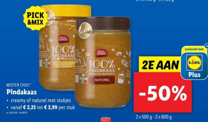 MISTER CHOC Pindakaas
