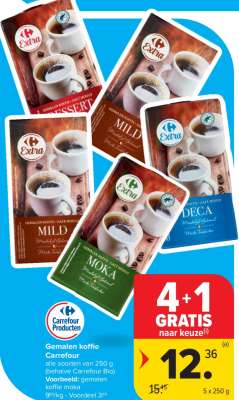 Gemalen koffie Carrefour
