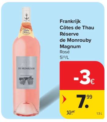 Frankrijk Côtes de Thau Réserve de Monrouby Magnum