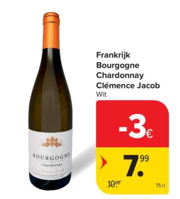Frankrijk Bourgogne Chardonnay Clémence Jacob