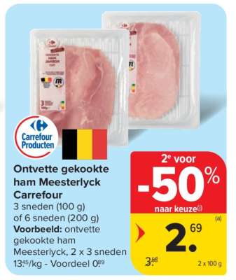 Ontvette gekookte ham Meesterlyck