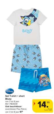 Set T-shirt + short Bluey