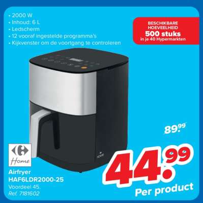 Airfryer HAF6LDR2000-25