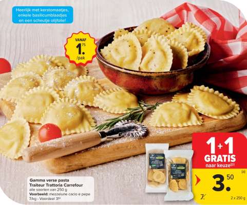 Gamma verse pasta Traiteur Trattoria Carrefour