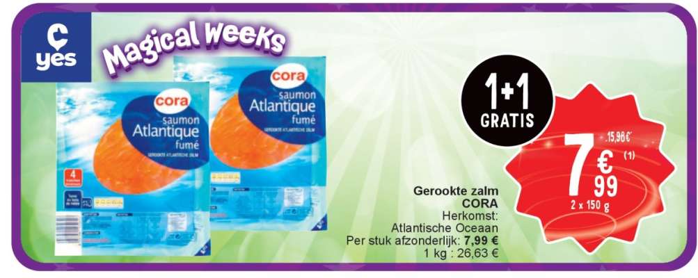 CORA Gerookte zalm