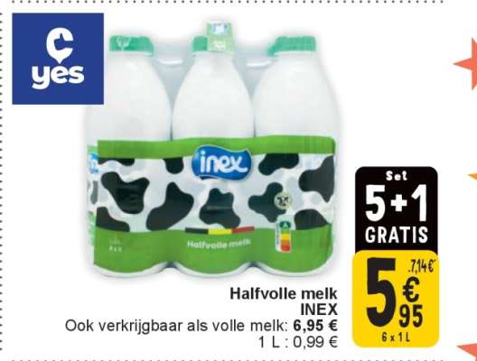 Halfvolle melk INEX