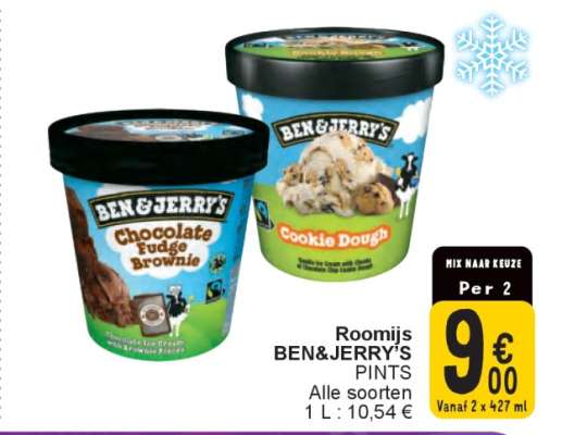 Roomijs BEN & JERRY'S PINTS