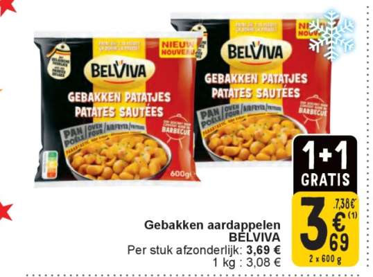 GEBBAKKEN AARDAPPELEN BELVIVA