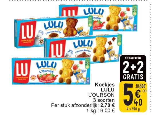 Koekjes LULU L’OURSON