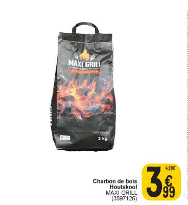 Charbon de bois Houtskool