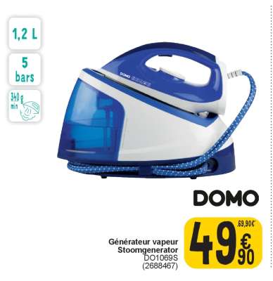 DOMO Générateur vapeur